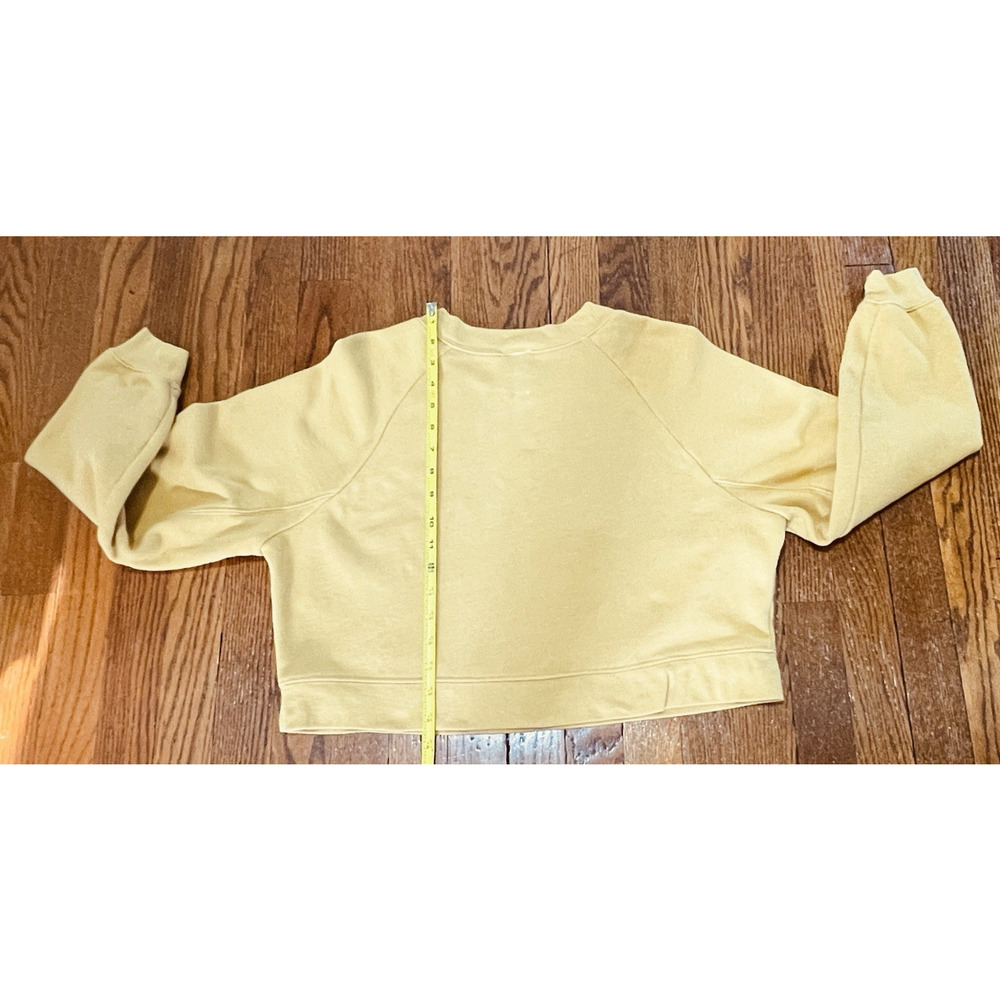 Classic Rock Couture Sweatshirt Mustard Yellow Desert Sunset Crop Retro Size Sm - Picture 9 of 10
